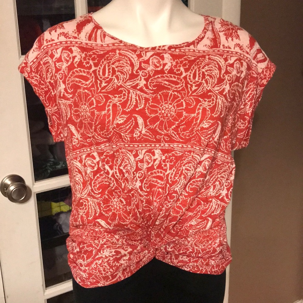 LUCKY BRAND graphic blouse